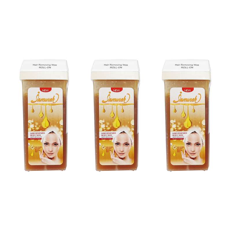 موم موبر ژامینه مدل honey وزن 150 گرم مجموعه 3 عددی