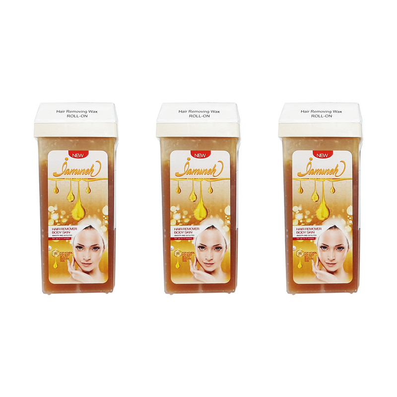 موم موبر ژامینه مدل honey وزن 150 گرم مجموعه 3 عددی
