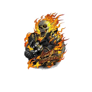 استیکر لپ تاپ و موبایل مدل سریال طرح فیلم روح سوار Ghost Rider کد 2745