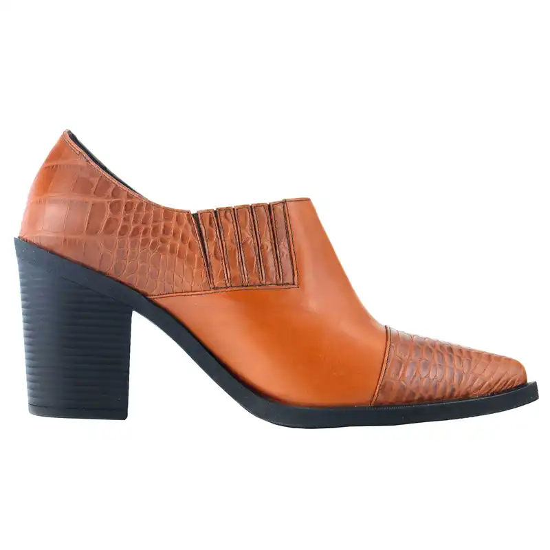 کفش زنانه چرم سی یِنا مدل تگزاسی مجلسی