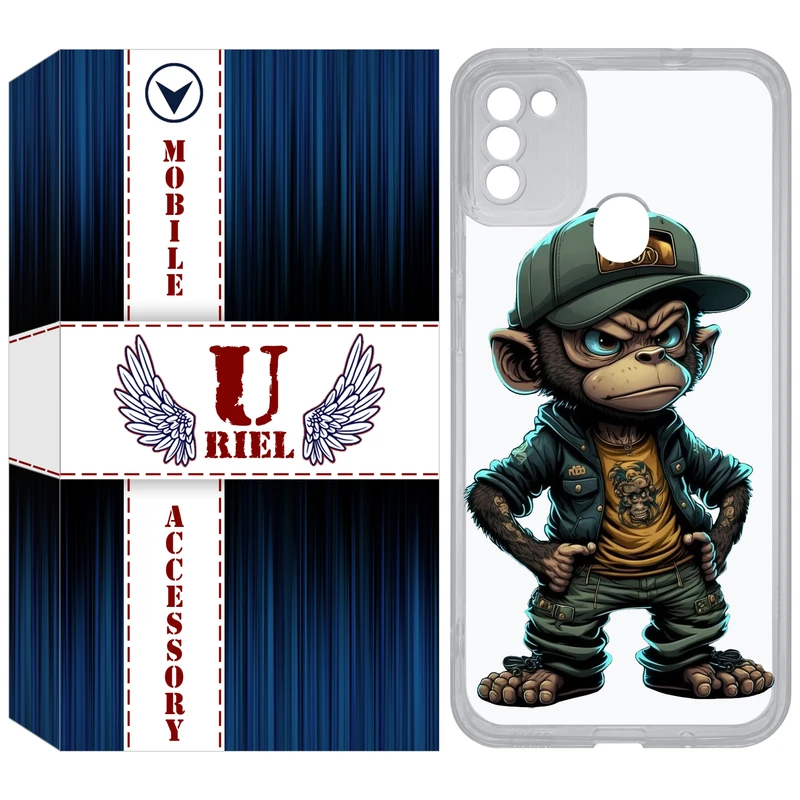 کاور یوریل مدل Clear کد 37 طرح Monkey مناسب برای گوشی موبایل سامسونگ Galaxy A11 / M11