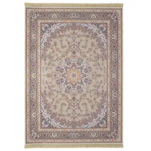 فرش ماشینی محتشم طرح شبنم زمینه دلفینی