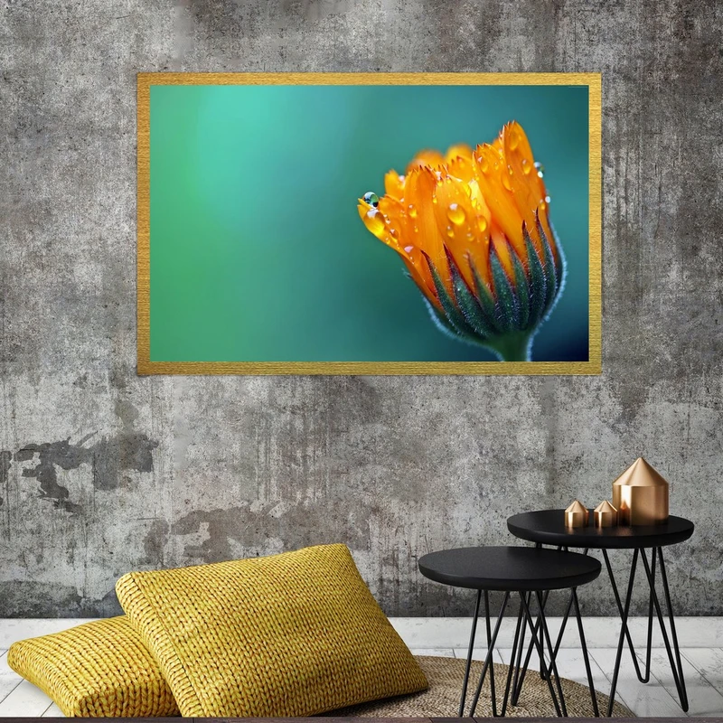 تابلو بکلیت طرح طبیعت و گل مدل قاب شاسی T-S8700