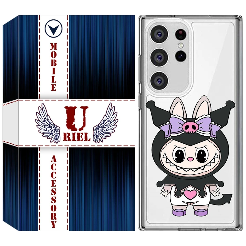 کاور یوریل مدل Clear کد 137 طرح لبوبو Labubu مناسب برای گوشی موبایل سامسونگ Galaxy S23 Ultra