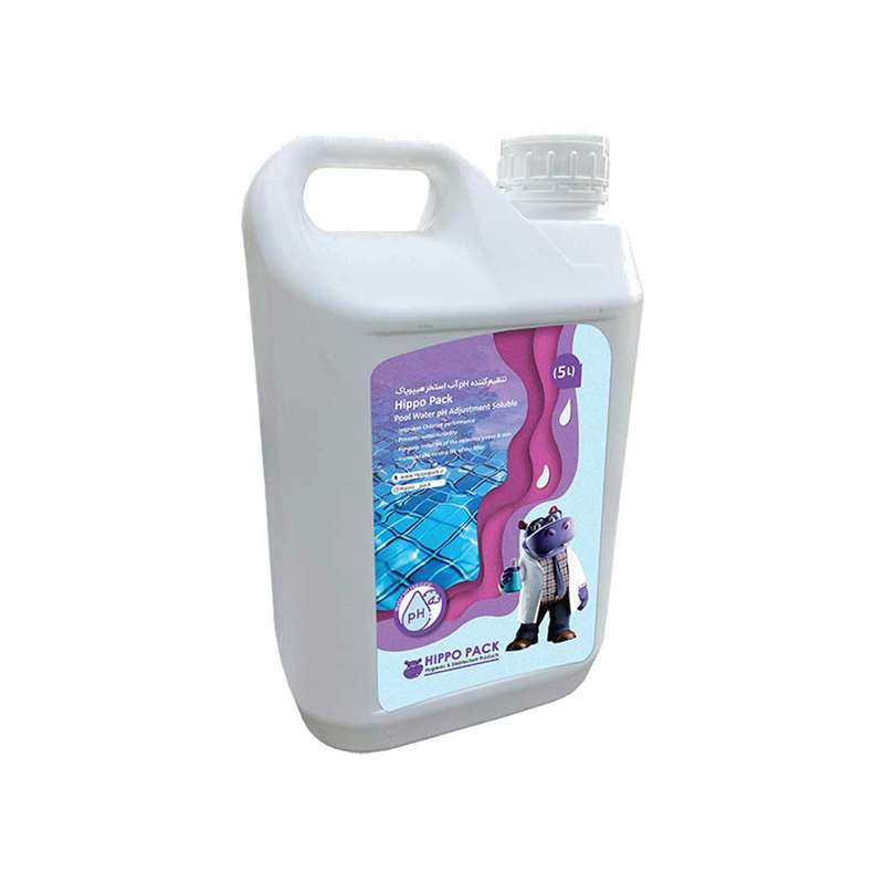 محلول تنظیم کننده pH آب استخر هیپوپاک مدل 008 حجم 5 لیتر