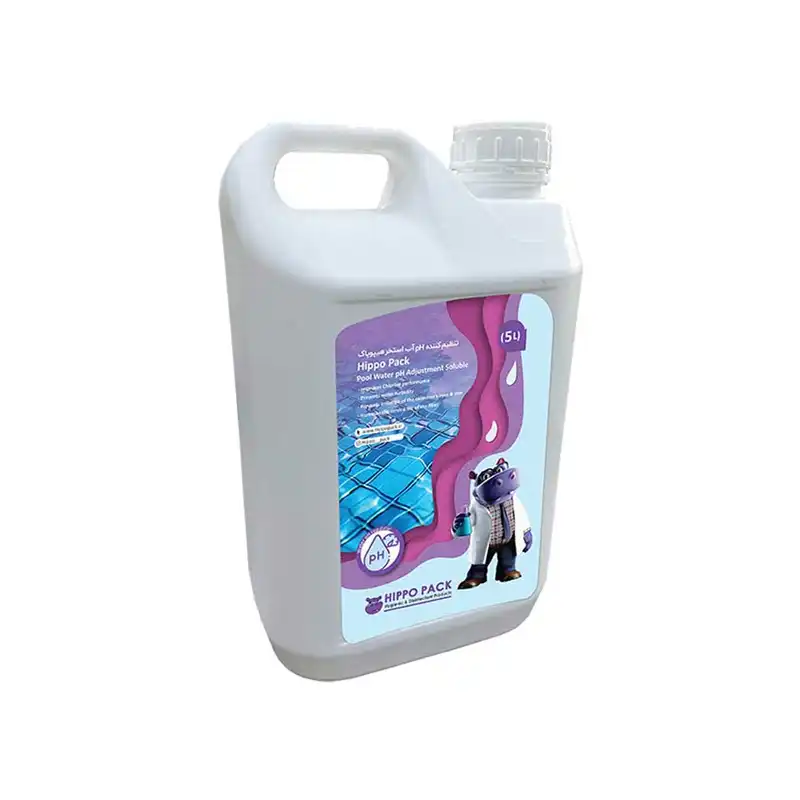 محلول تنظیم کننده pH آب استخر هیپوپاک مدل 008 حجم 5 لیتر
