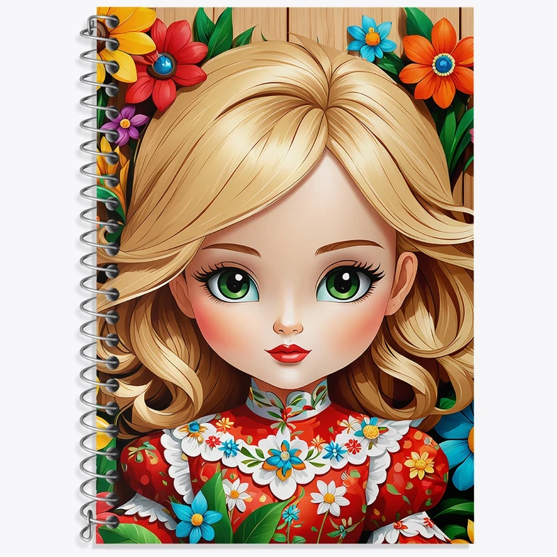 دفتر لغت 50 برگ خندالو طرح دخترانه کد N1203