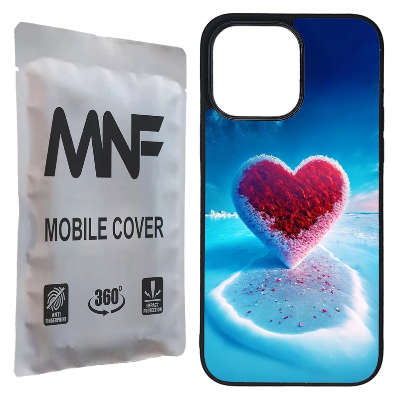 کاور ام ان اف طرح قلب یخی کد P-041 مناسب برای گوشی موبایل اپل iPhone 14 Pro Max