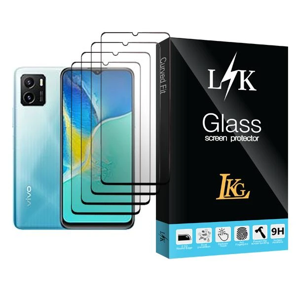محافظ صفحه نمایش سرامیکی ال کا جی مدل LK Glass4 مناسب برای گوشی موبایل ویوو Y15s بسته چهار عددی