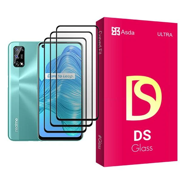 محافظ صفحه نمایش آسدا مدل DS Glass MIX003 مناسب برای گوشی موبایل ریلمی V5 5G بسته سه عددی