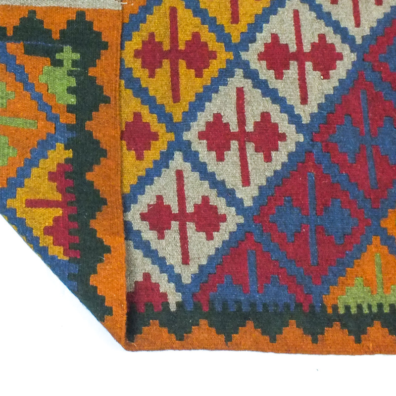 گلیم دستبافت یک و نیم متری مدل ذرنیم کد 1405