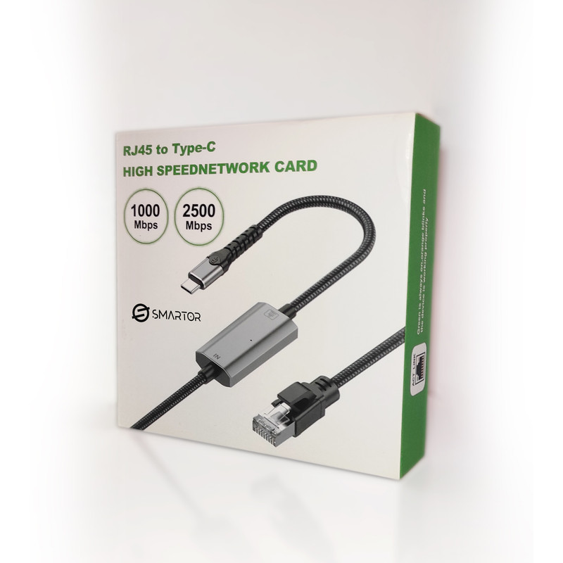 کابل تبدیل RJ45 به USB-C اسمارطور مدل RJ-C