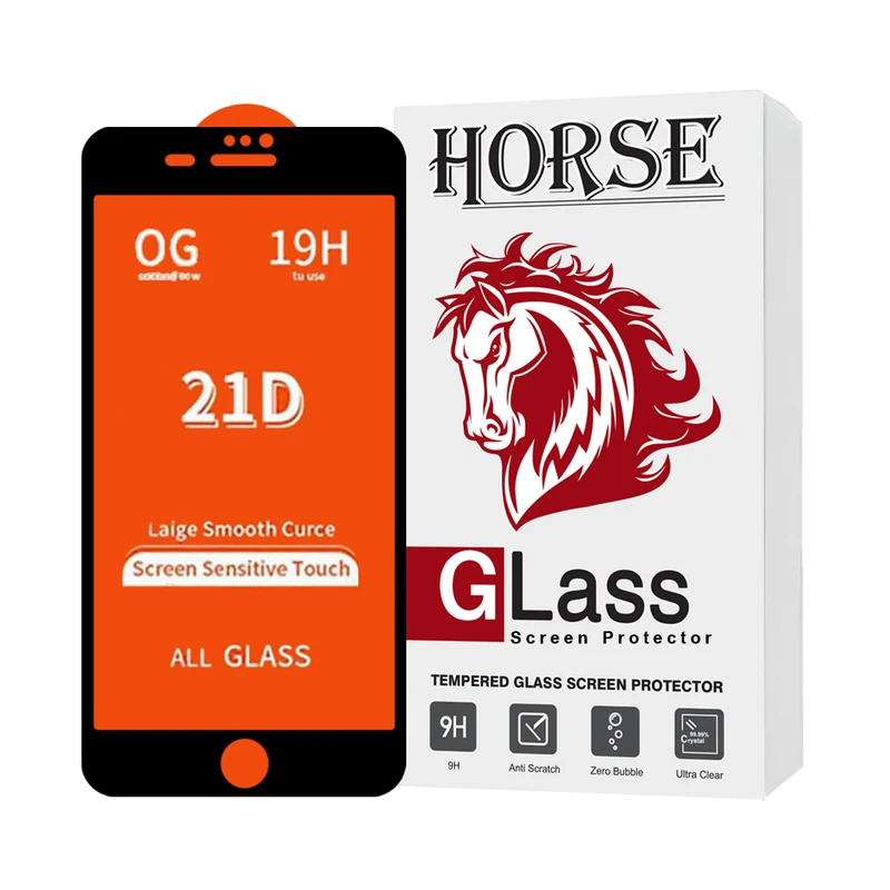 محافظ صفحه نمایش هورس مدل FULLHO مناسب برای گوشی موبایل اپل iPhone 8 Plus / iPhone 7 Plus 