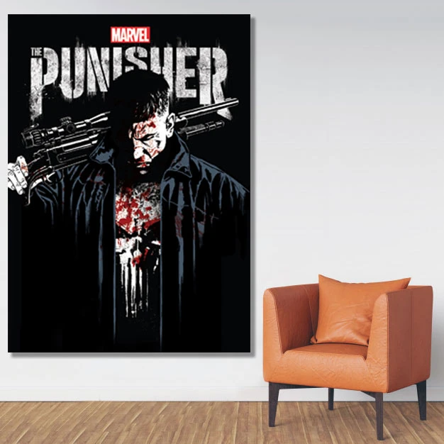 تابلو شاسی گالری استاربوی طرح Punisher مدل Marvel 09