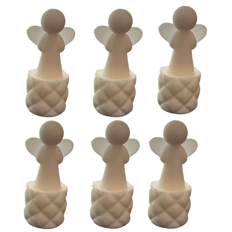 شمع مدل فرشته بالشتی کد 1 بسته 6 عددی