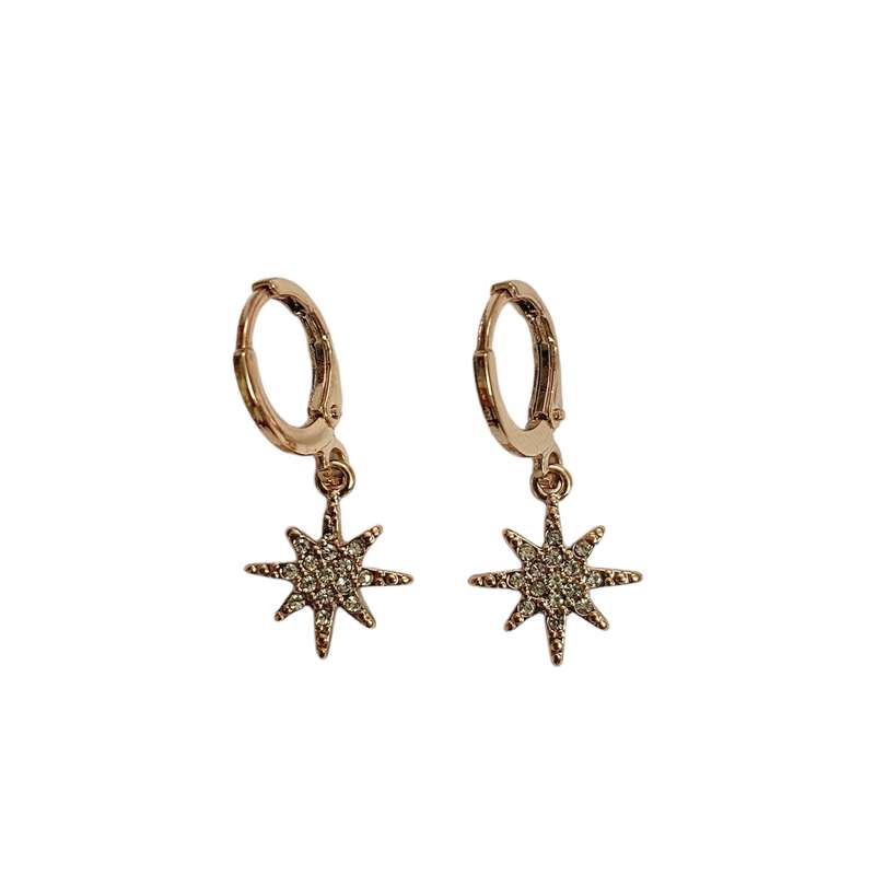 گوشواره زنانه مدل ستاره نگینی گوشواره زنانه مدل ستاره نگینی