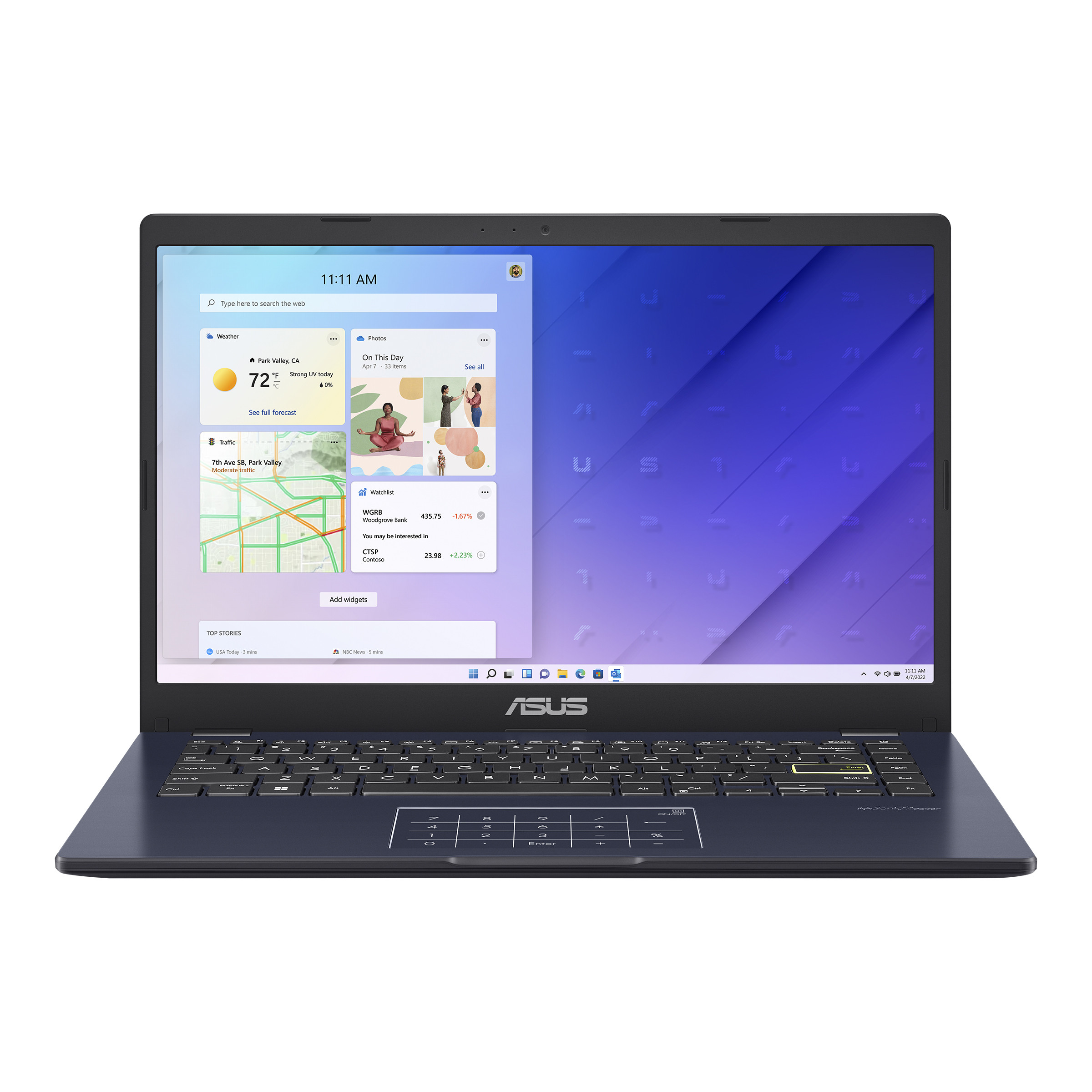لپ تاپ 14 اینچی ایسوس مدل Vivobook E410MA-BV1517 لپ تاپ 14 اینچی ایسوس مدل Vivobook E410MA-BV1517