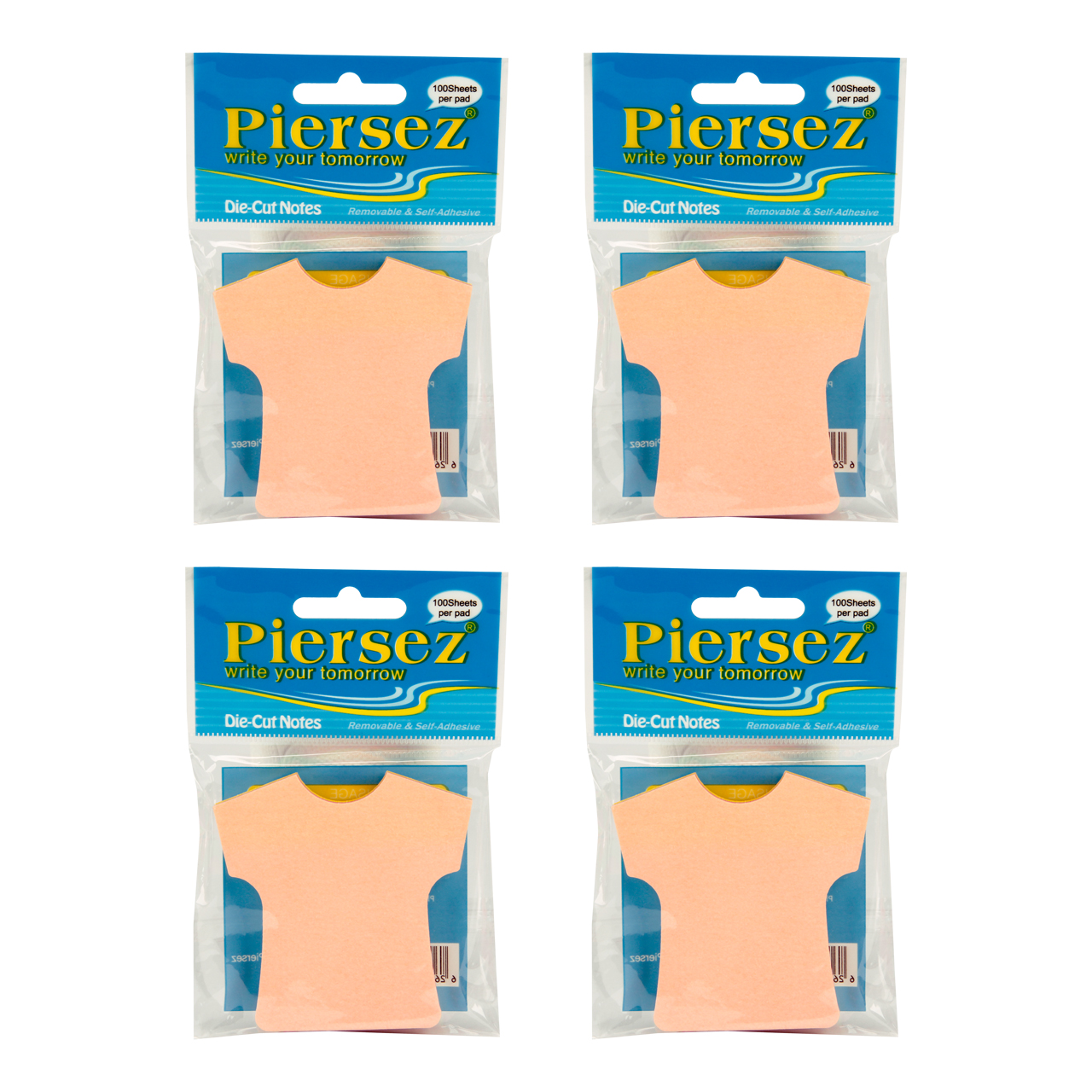 استیکر  پییرسز کد PZB0114 طرح پیراهن بسته 4 عددی