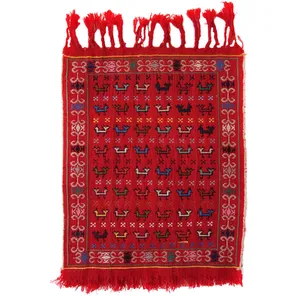گلیم دستبافت طرح جاناوار کد 01 سایز 90 × 60 سانتی متر