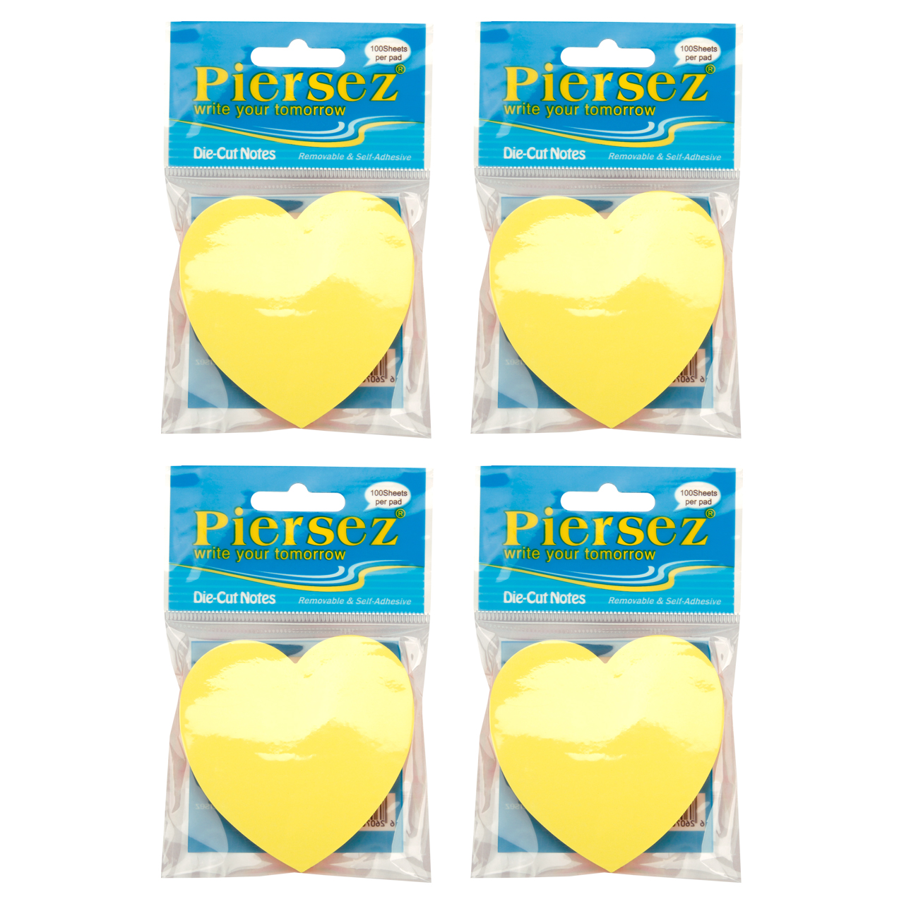 استیکر پییرسز کد PZB0116 طرح قلبی بسته 4 عددی