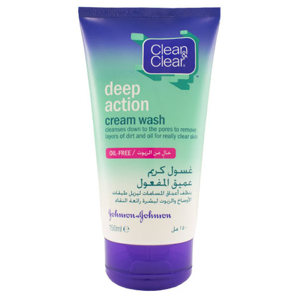 کرم شستشو کلین اند کلیر مدل Deep Action حجم 150 میلی لیتر