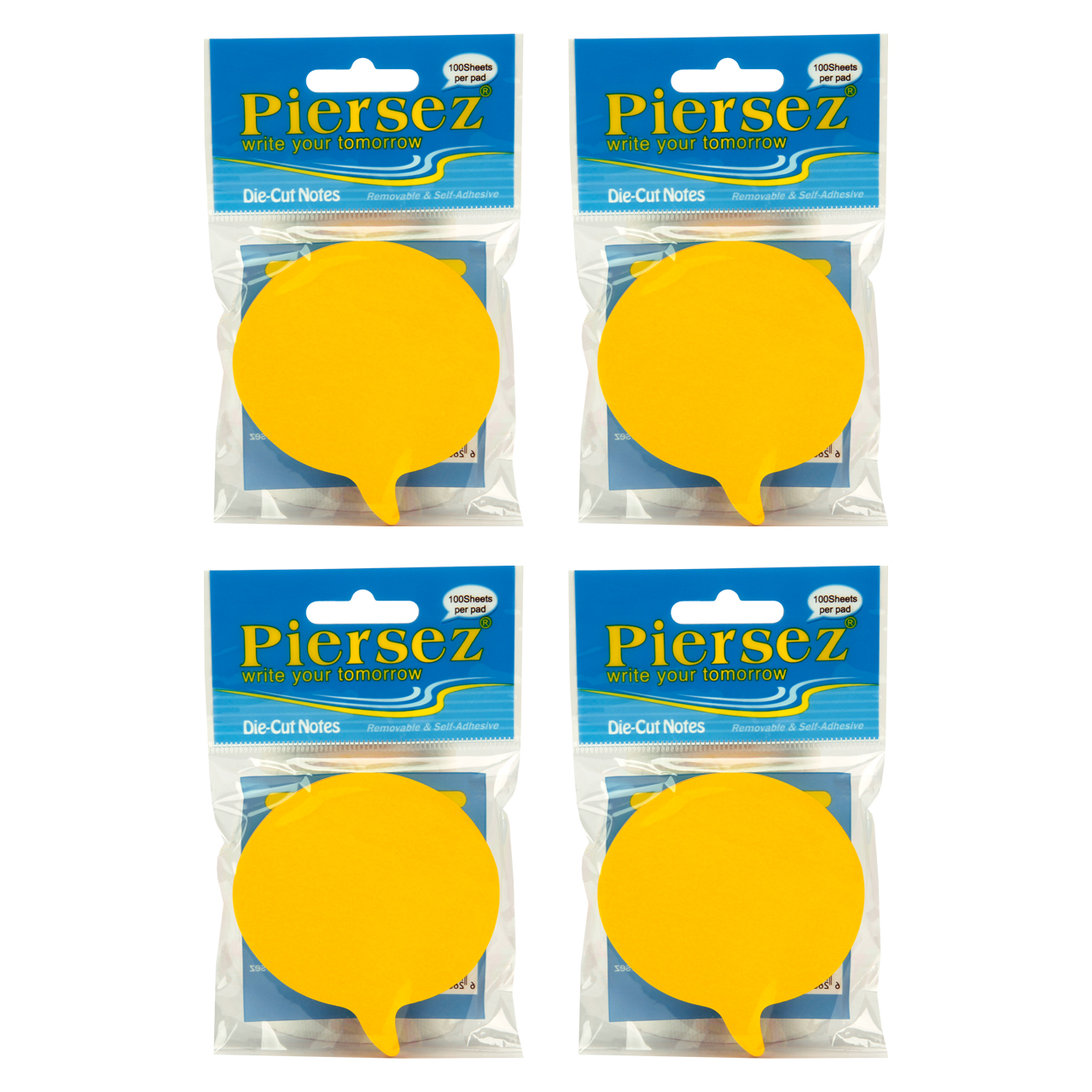 استیکر پییرسز کد PZB0117 طرح کامنتی بسته 4 عددی