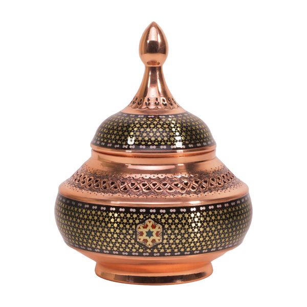 شکلات خوری خاتم کاری گالری گوهران مدل 153 شکلات خوری خاتم کاری گالری گوهران مدل 153