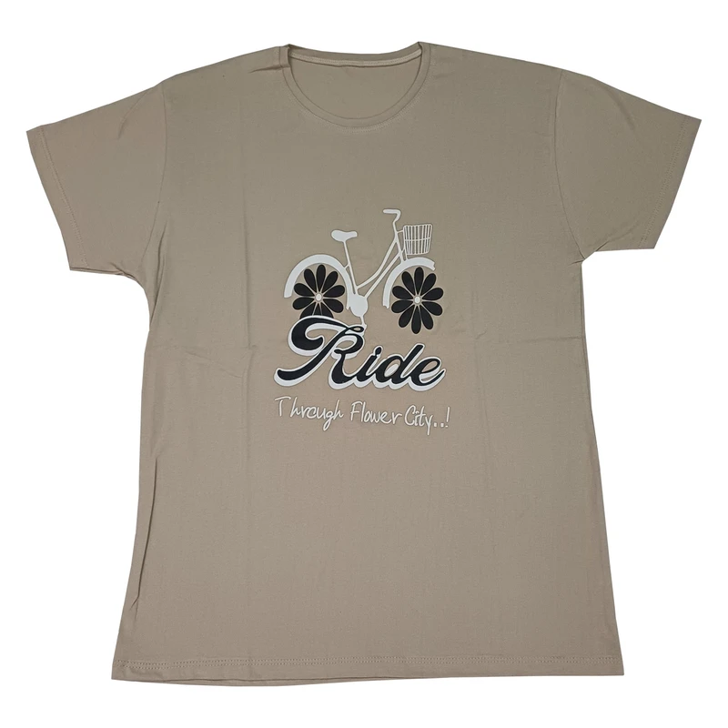 تی شرت آستین کوتاه زنانه مدل نخ پنبه