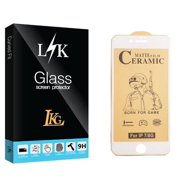 محافظ صفحه نمایش سرامیکی ال کا جی مدل LK Glass مناسب برای گوشی موبایل اپل iPhone 8