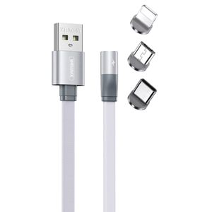 نقد و بررسی کابل تبدیل مغناطیسی USB به USB-C/microUSB/لایتنینگ ریمکس مدل Click&amp;Charge طول 1 متر توسط خریداران