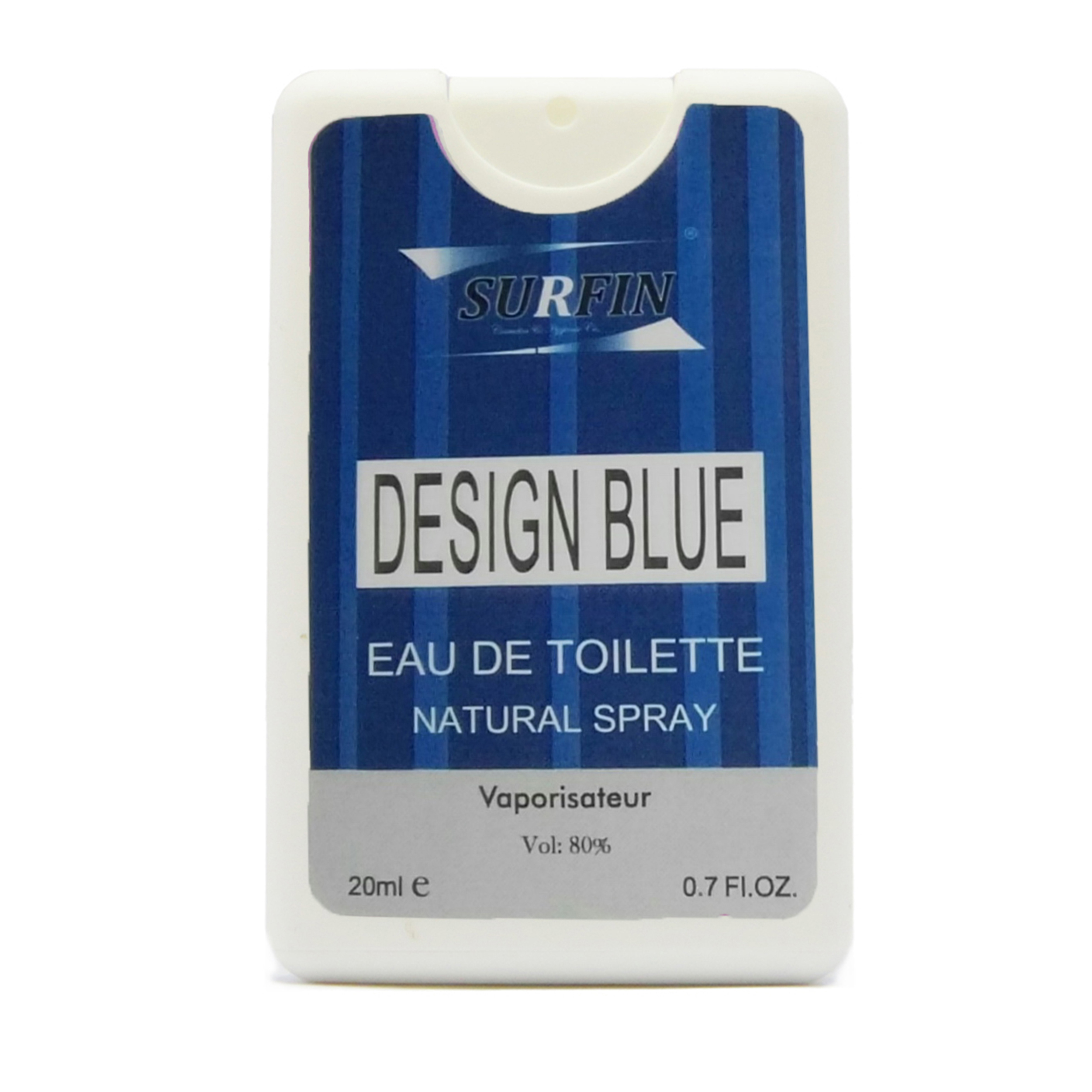 عطر جیبی مردانه سورفین مدل Design Blue حجم 20 میلی لیتر