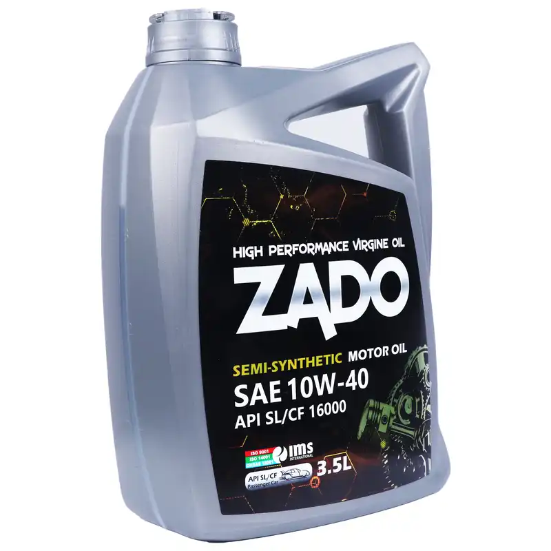 روغن موتور خودرو زادو مدل SAE 10W40-16000-SL حجم 3.5 لیتر