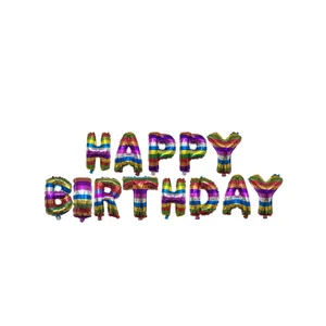 بادکنک فویلی طرح Happy Birthday مدل STF114