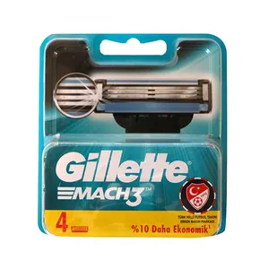 تیغ یدک ژیلت مدل mach 3 بسته 4 عددی