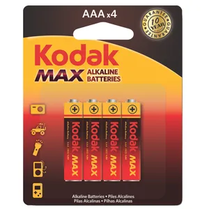 باتری نیم قلمی کداک مدل MAX LR03 بسته 4 عددی