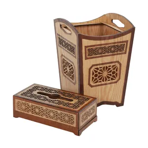 ست سطل و جا دستمال کاغذی کد ZF01