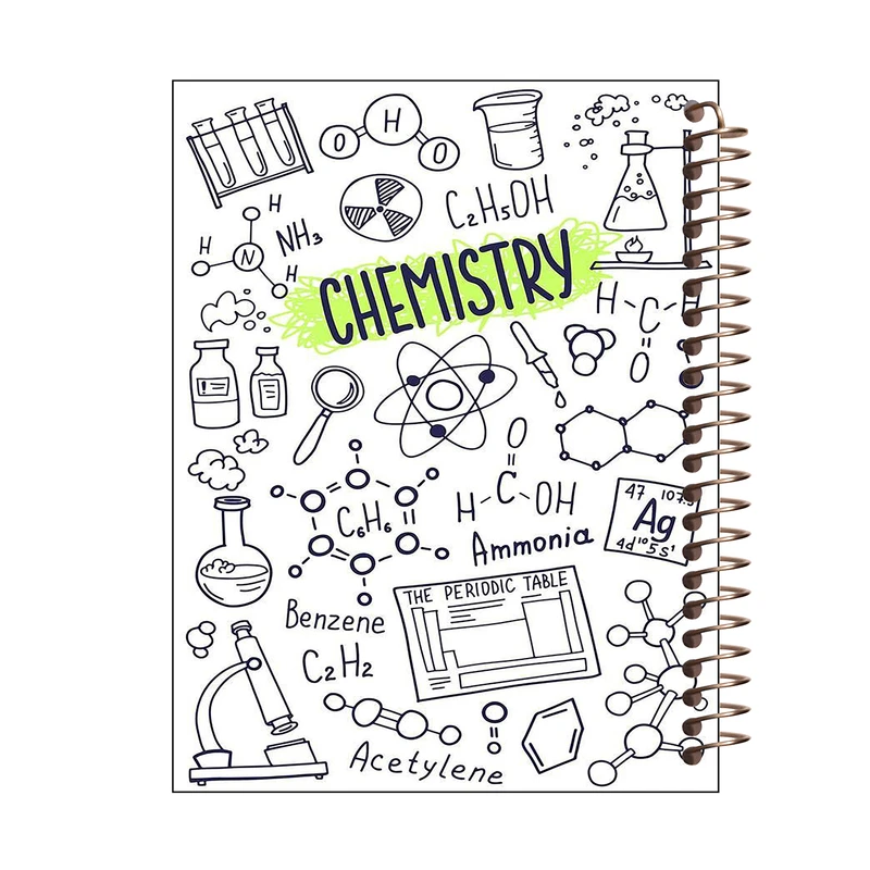 دفتر مشق 60 برگ طرح شیمی کد M469