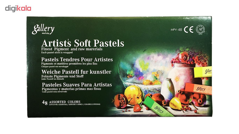 پاستل گچی 48 رنگ وایلدتولیپ سری Gallery کد MPV-48