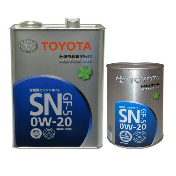روغن موتور تویوتا  مدل 0W-20 SN حجم 5 لیتر بسته 2 عددی