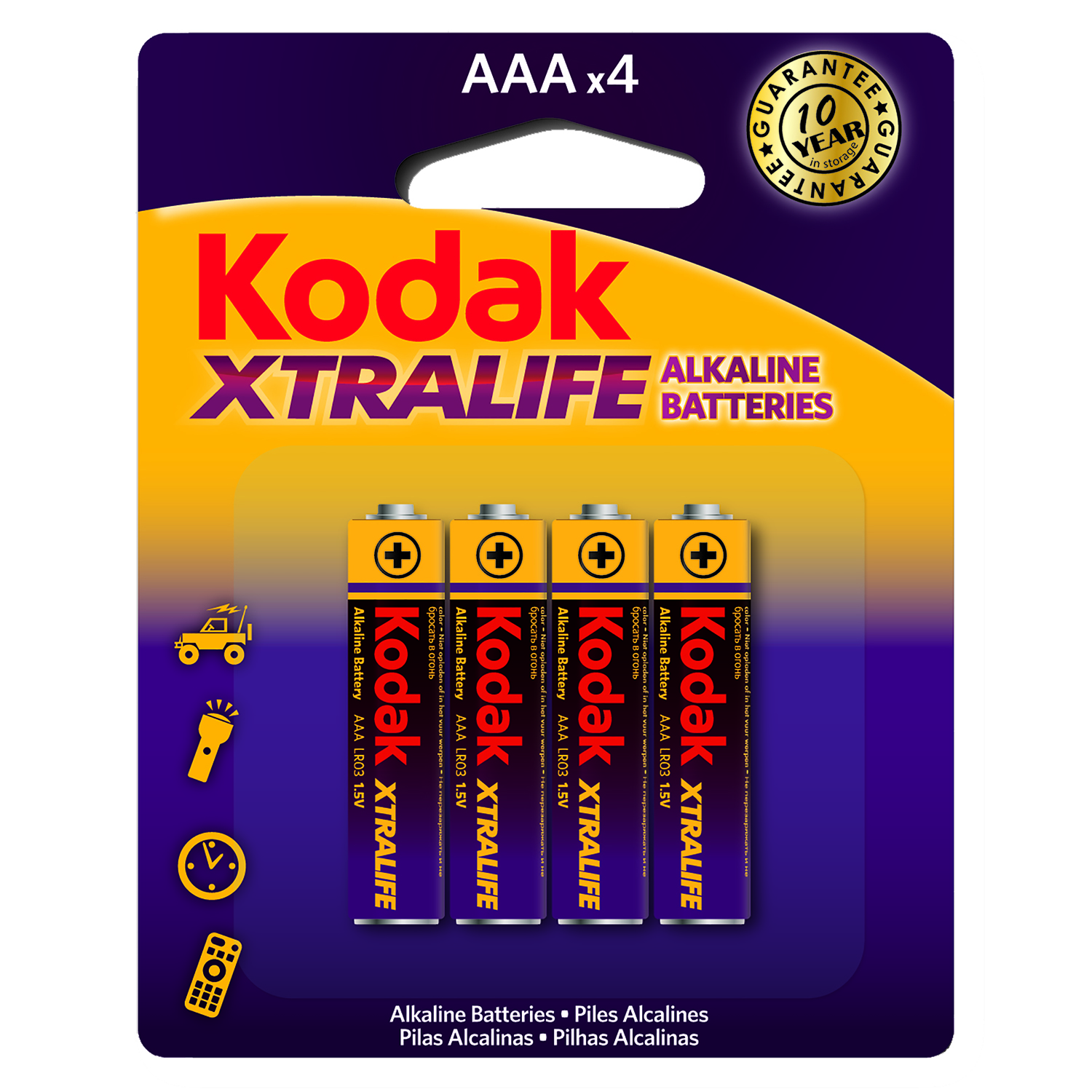 باتری نیم قلمی  کداک مدل XTRALIFE  بسته 4 عددی