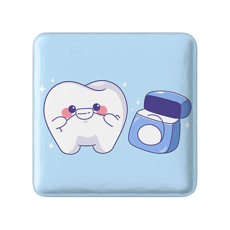 پیکسل خندالو طرح دندان و دندان پزشکی کودکانه مدل مربعی کد 36739