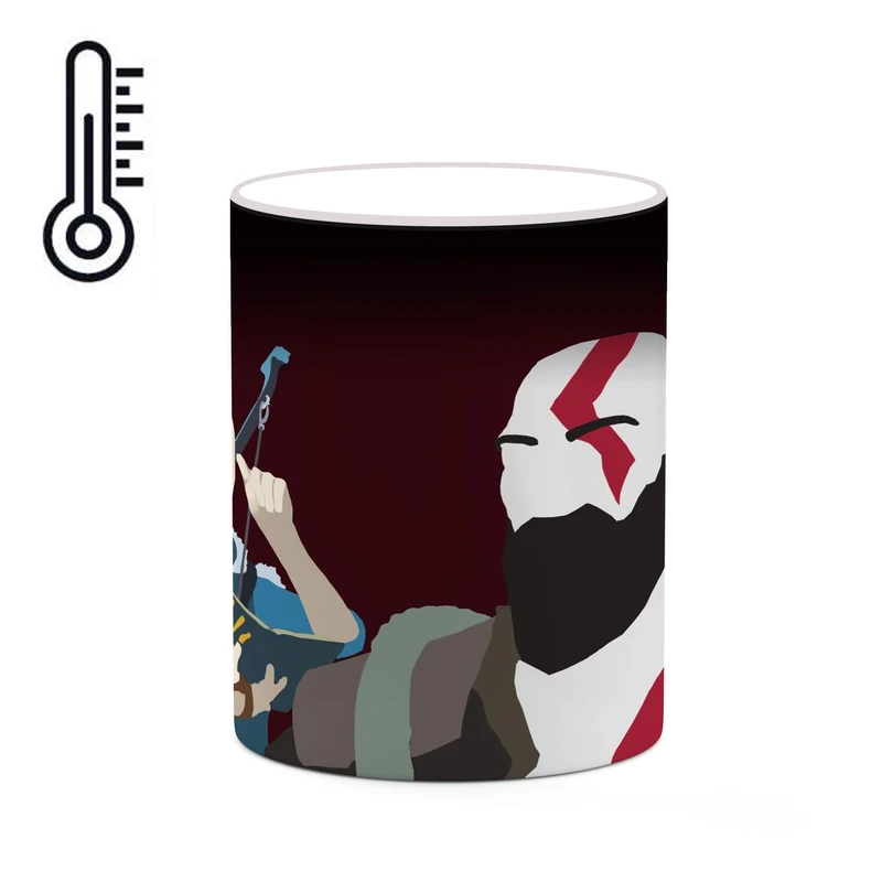 ماگ حرارتی کاکتی طرح گاد آف وار God Of War مدل mgh40951