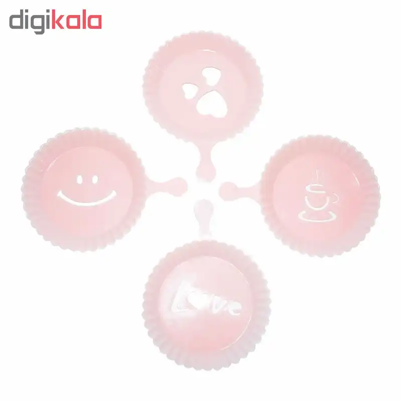 شابلون تزیینی تاپ  استار مدل 289485 بسته 4 عددی