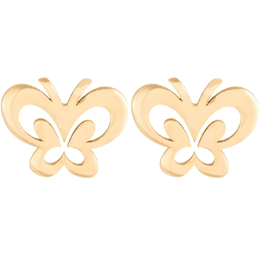 گوشواره طلا 18 عیار رزا مدل EG10