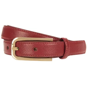 کمربند زنانه چرم مشهد مدل Red N6146