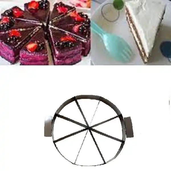 کاتر شیرینی پزی طرح مقسم کیک و پیتزا مدل pe821