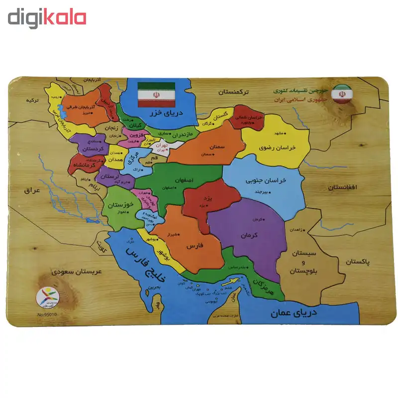 پازل 32 تکه طرح نقشه ایران مدل ch12