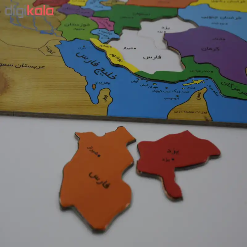 پازل 32 تکه طرح نقشه ایران مدل ch12