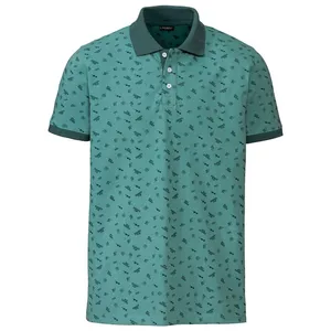 پولوشرت آستین کوتاه مردانه لیورجی مدل Sunglassess رنگ سبز کله غازی