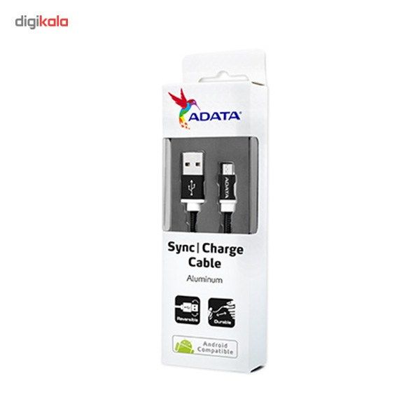 کابل تبدیل USB به microUSB ای دیتا مدل Reversible Aluminum به طول 1 متر main 1 46